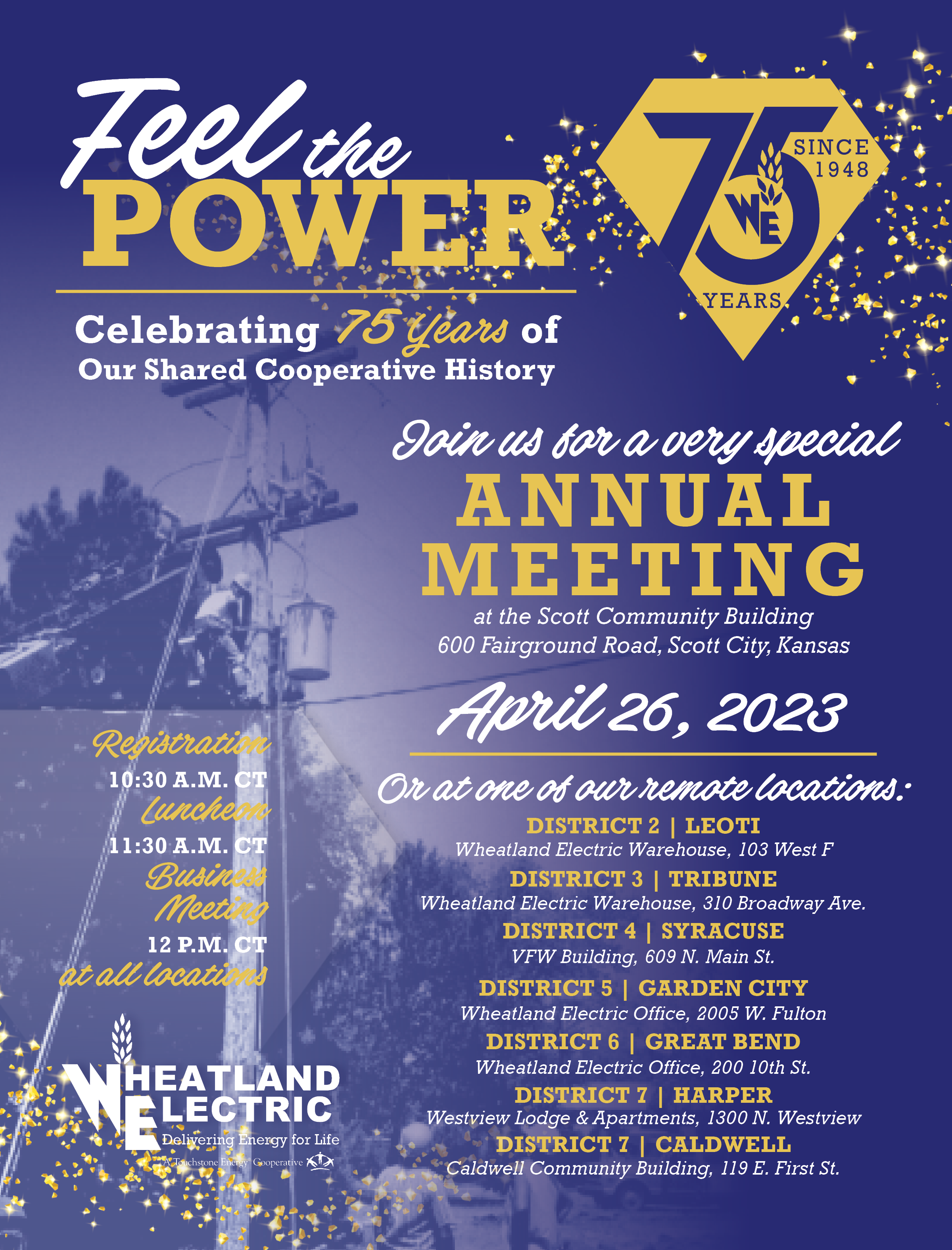 Feel the Power With Us at This Year's Annual Meeting on April 26